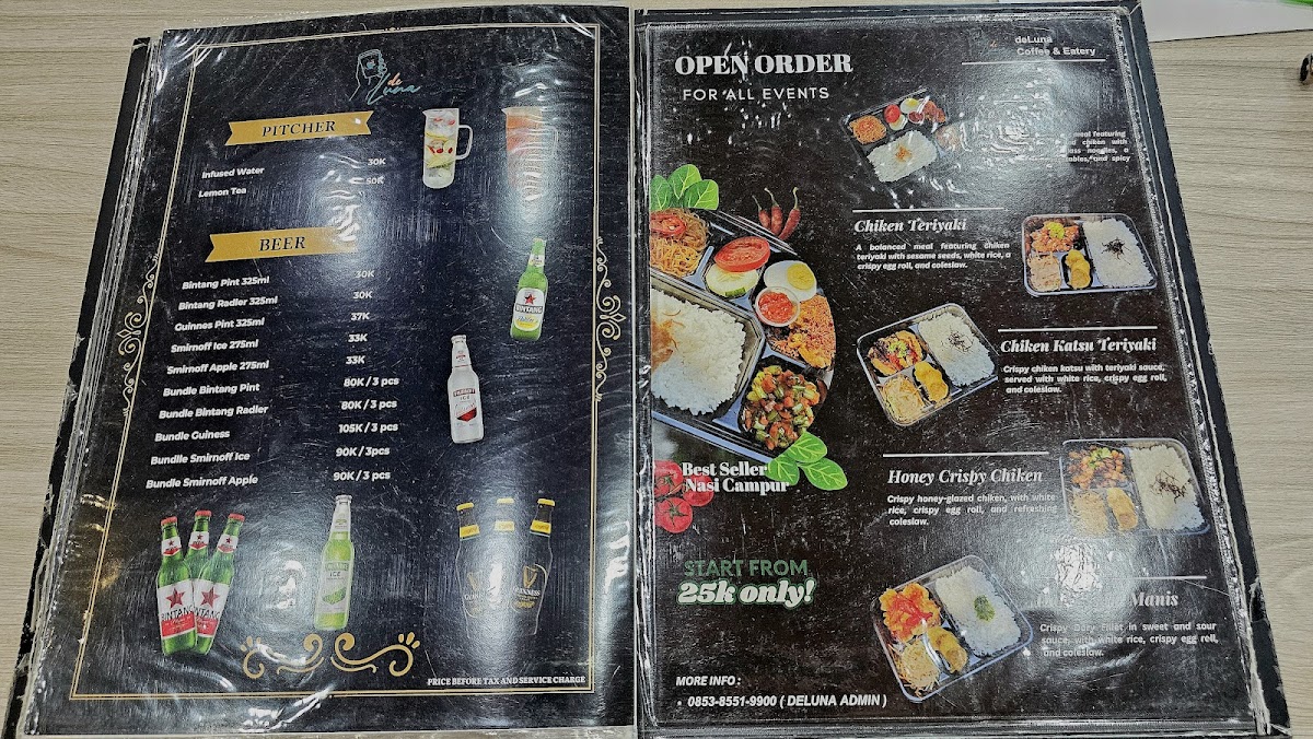 deLuna coffee & eatery Photo Menu 1