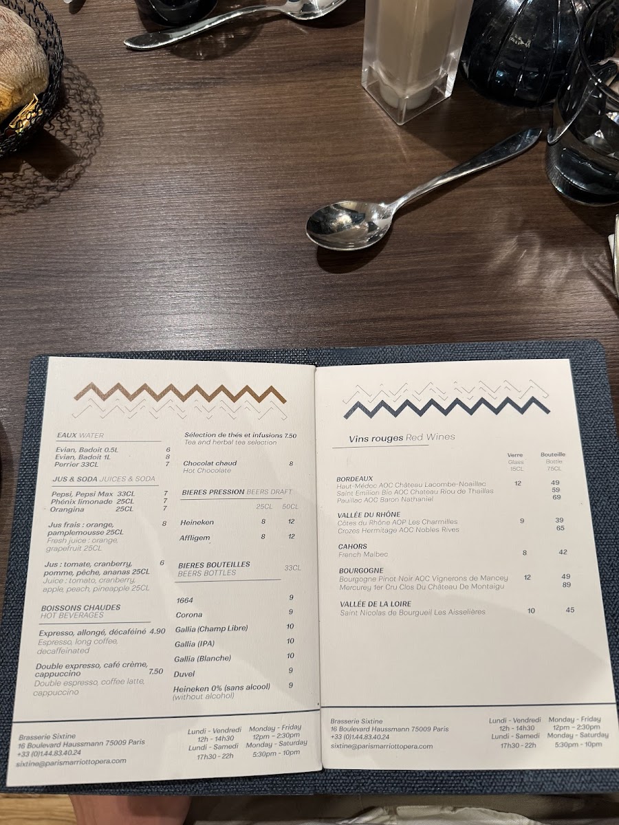 Brasserie Sixtine Photo Menu 4