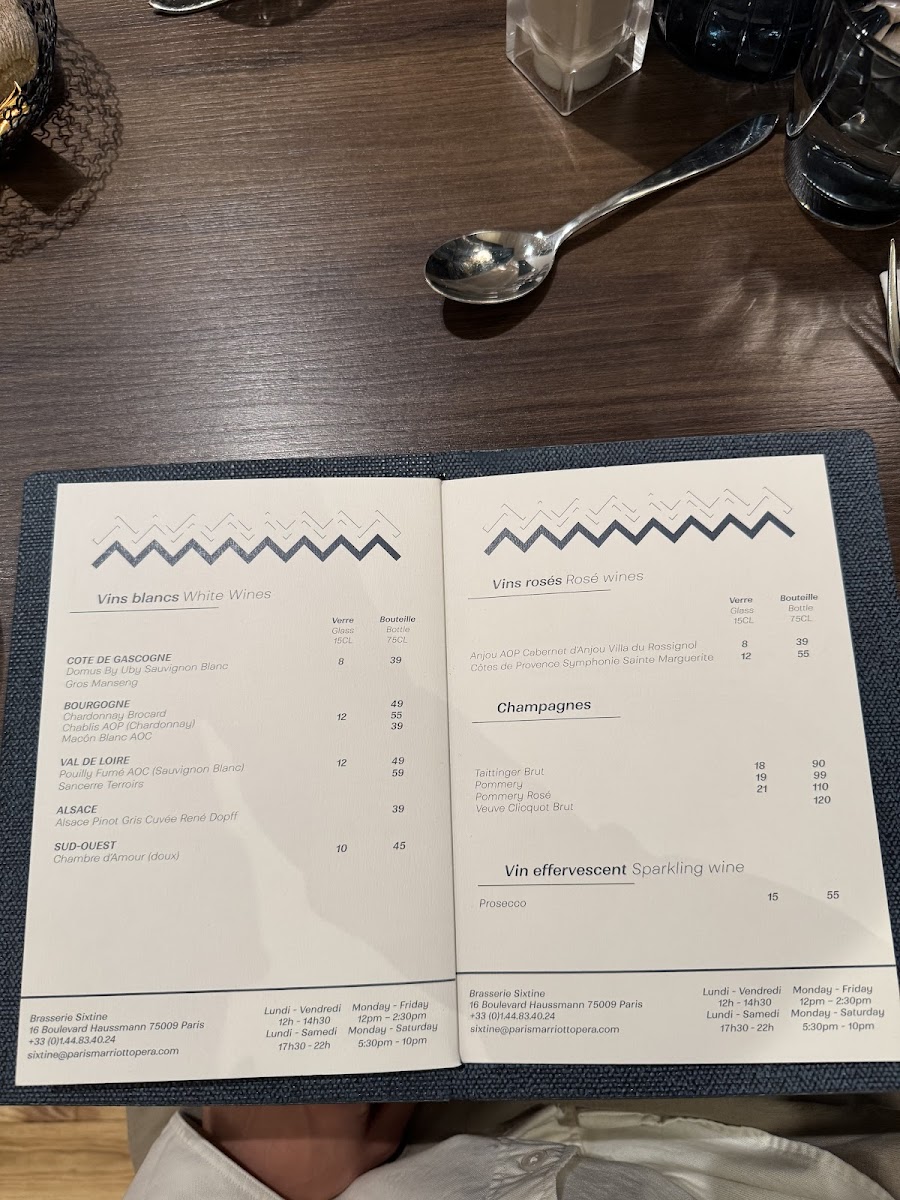 Brasserie Sixtine Photo Menu 7