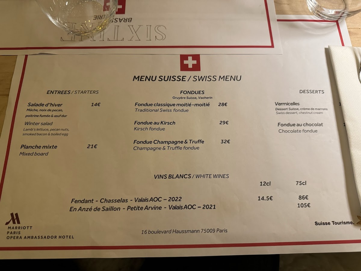 Brasserie Sixtine Photo Menu 9