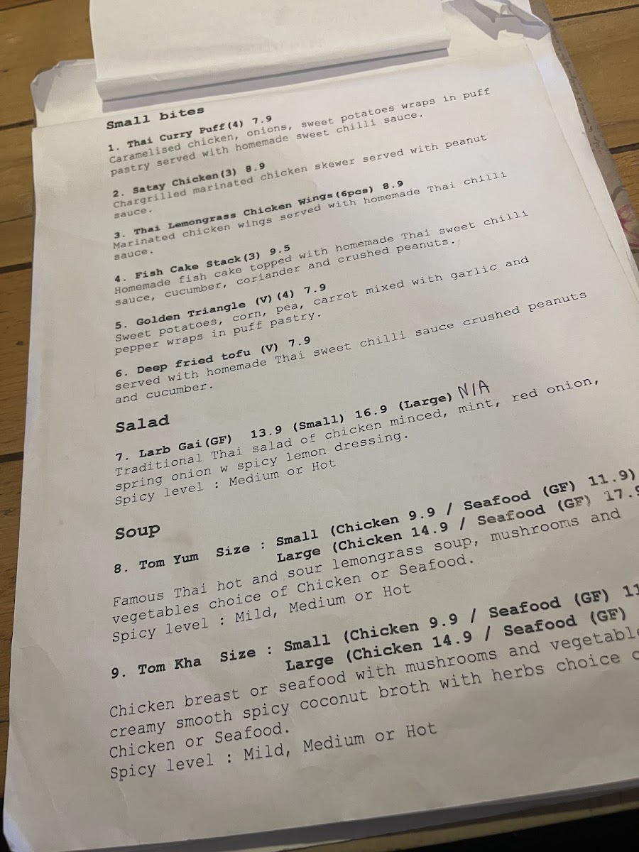 Kin Thai on Waymouth Photo Menu 6