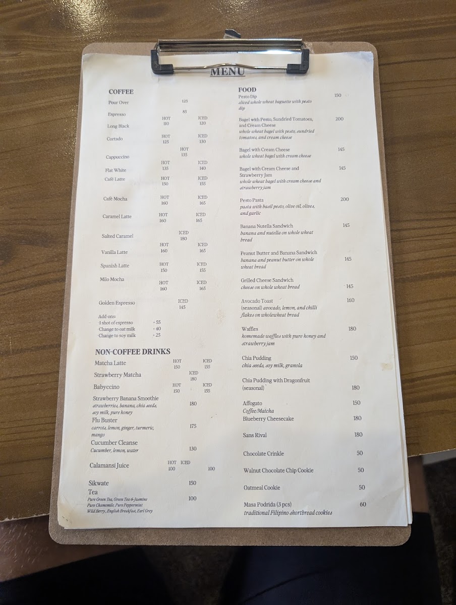 Tres Marias Cafe + Bar Photo Menu 1