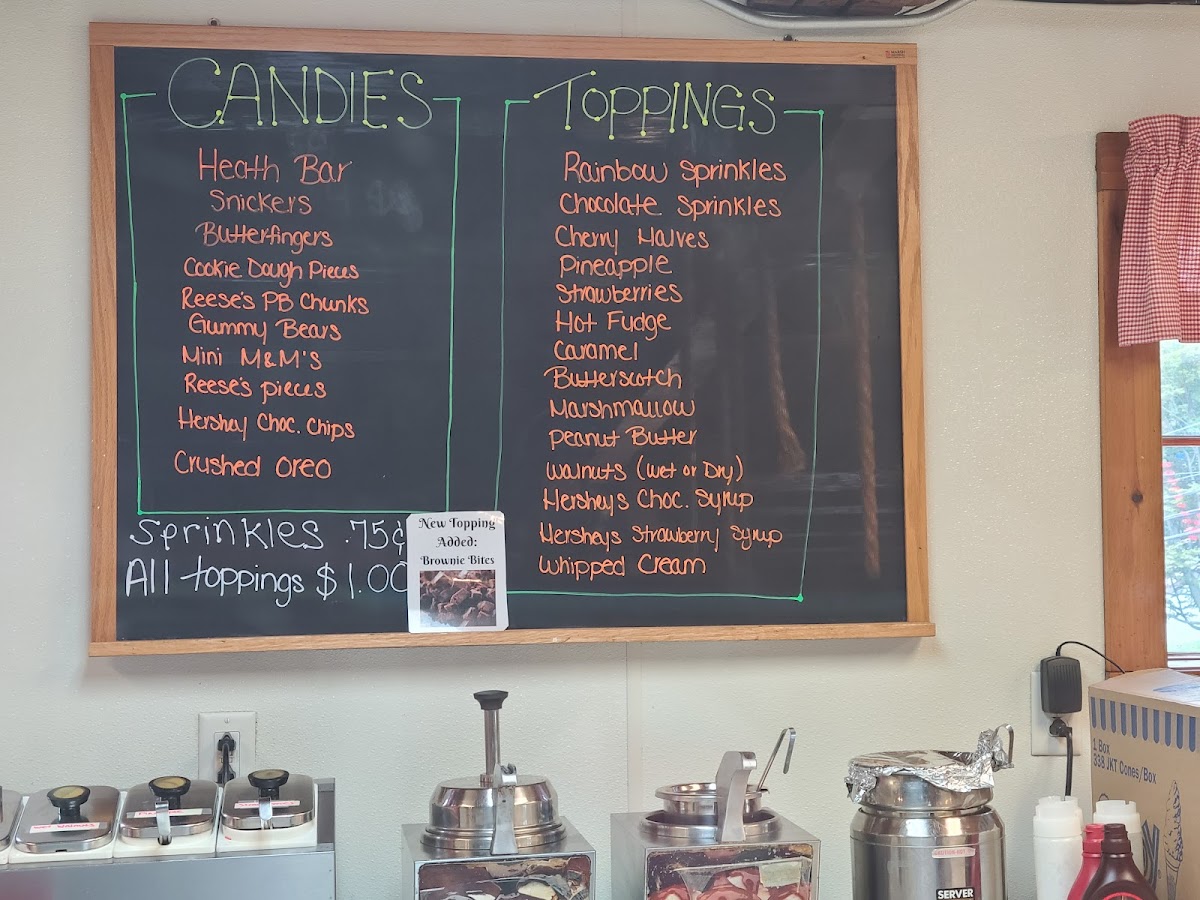 Whittemore Ice Cream Photo Menu 4