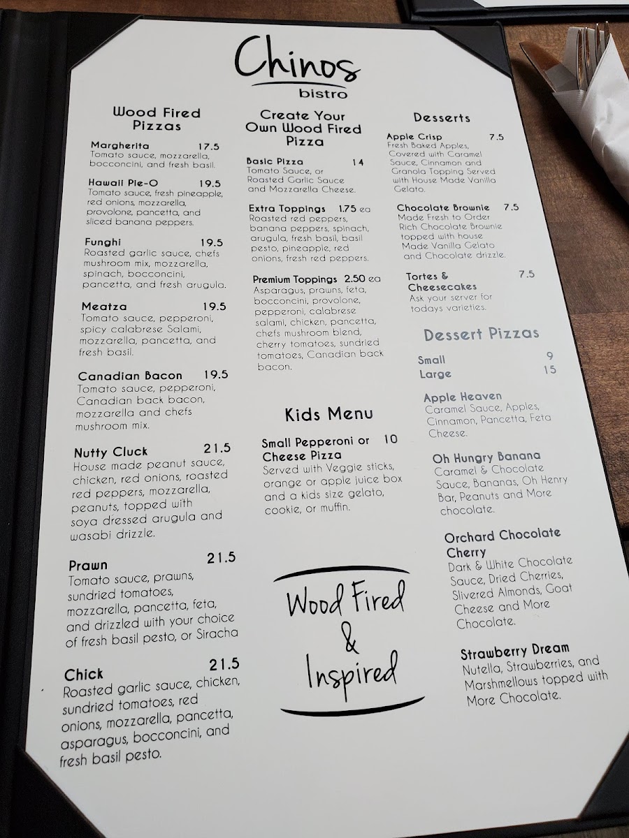 Chino's Bistro Photo Menu 3