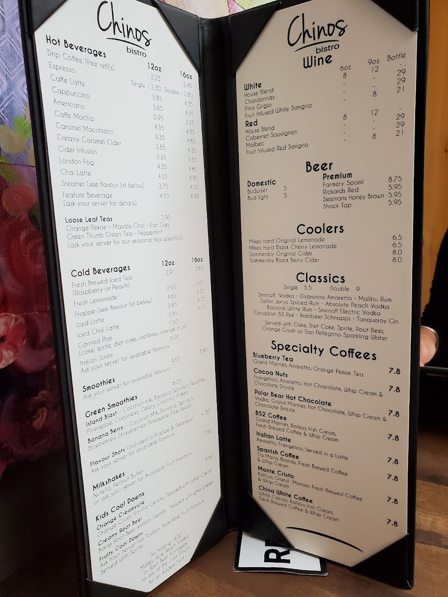 Chino's Bistro Photo Menu 5
