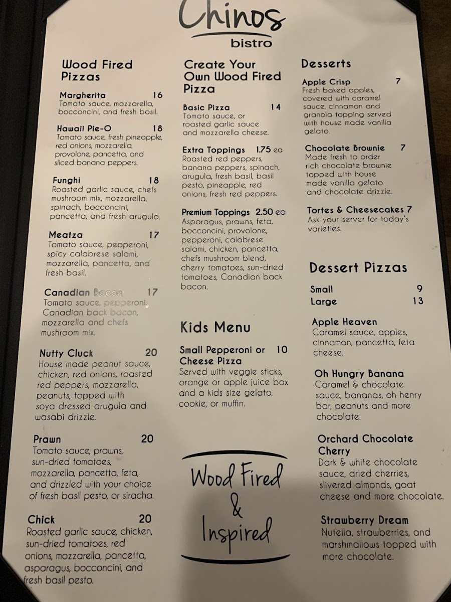 Chino's Bistro Photo Menu 6