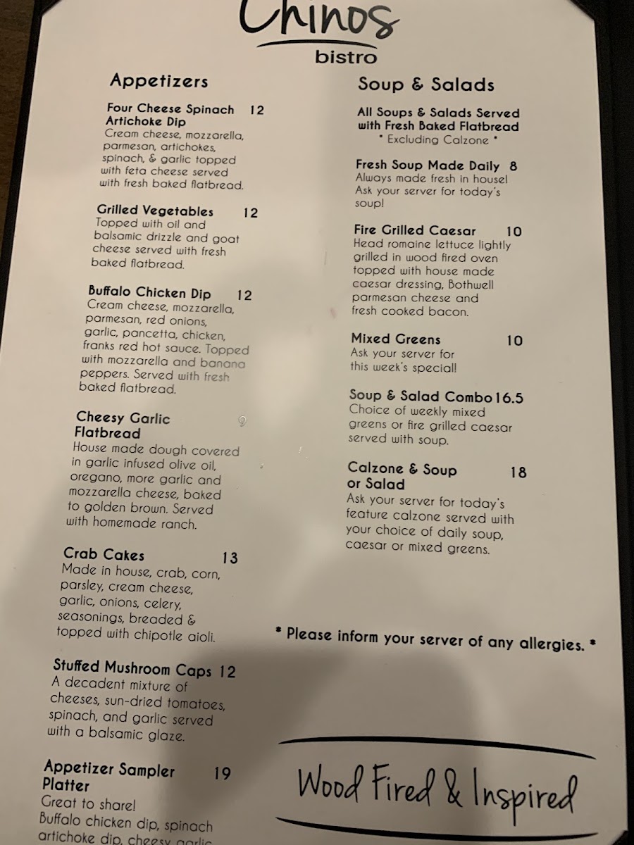 Chino's Bistro Photo Menu 7