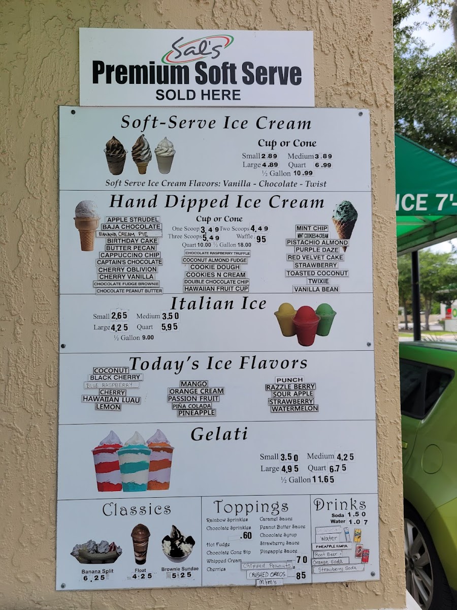 Sal's Italian Ice Photo Menu 4