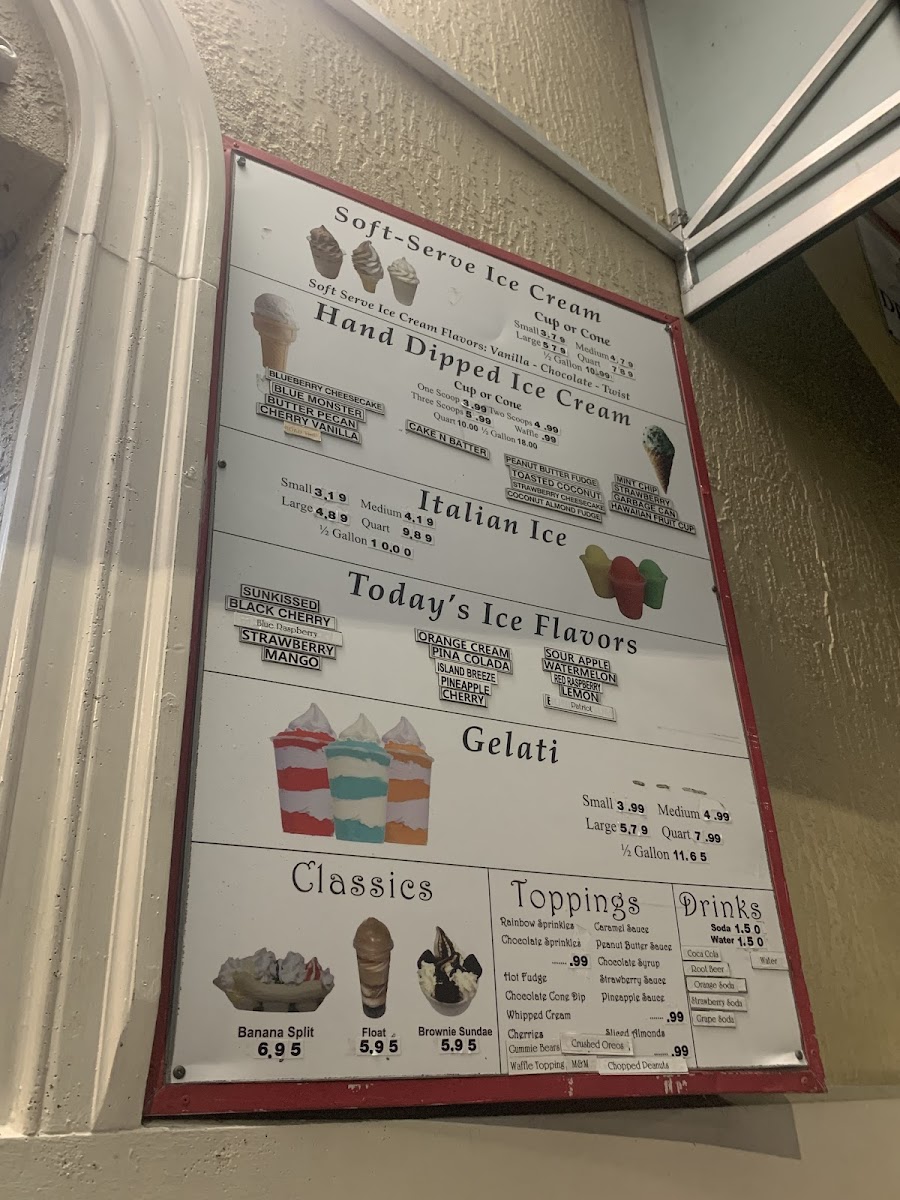 Sal's Italian Ice Photo Menu 6
