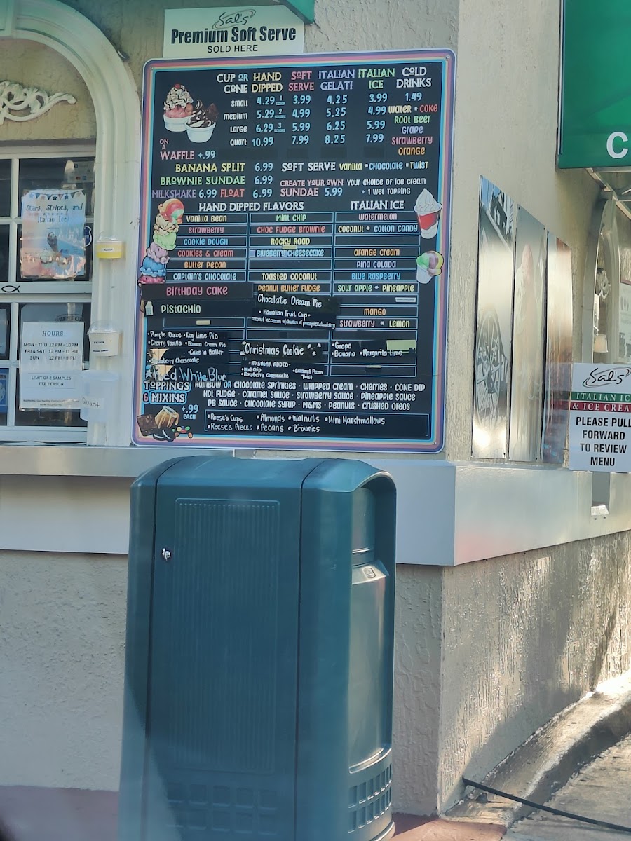 Sal's Italian Ice Photo Menu 9