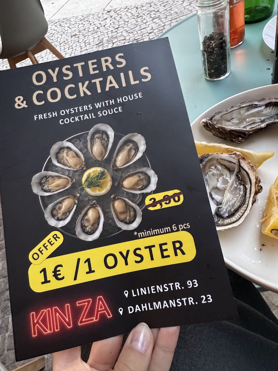 Kin Za Dumplings and Oysters at Kudamm Photo Menu 3