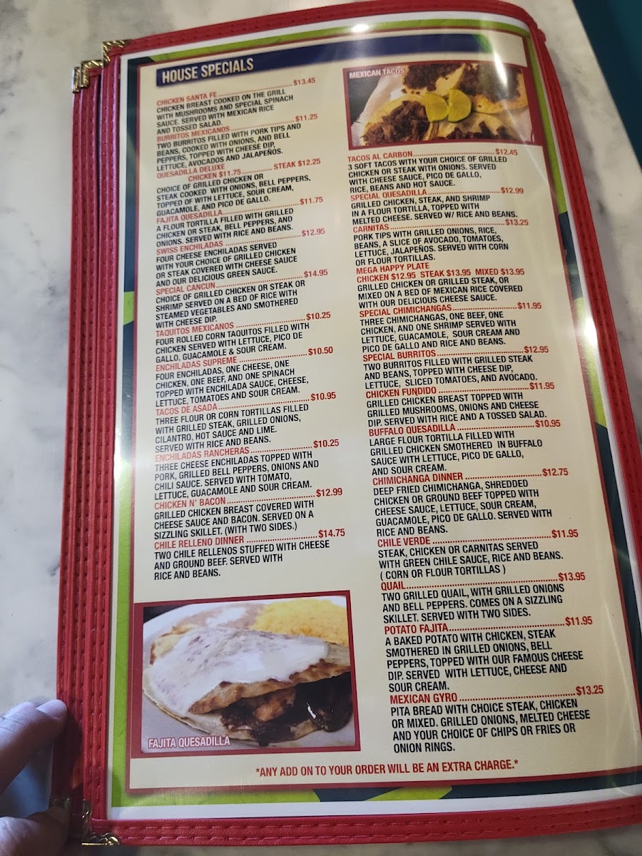 Santa Fe Grill & Cantina Ridgeland Photo Menu 2