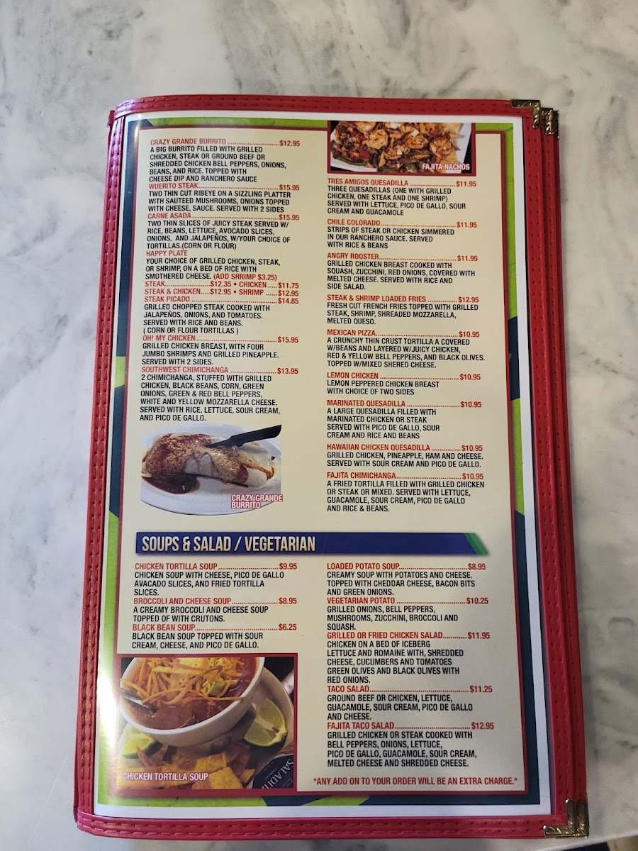 Santa Fe Grill & Cantina Ridgeland Photo Menu 3