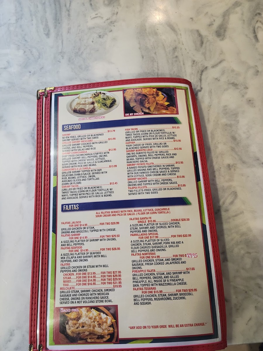 Santa Fe Grill & Cantina Ridgeland Photo Menu 4