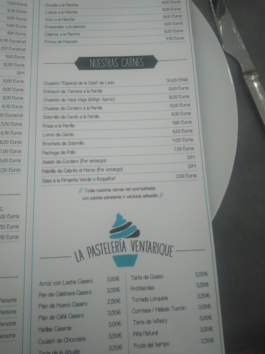 Restaurante Taperia Ventarique Photo Menu 2