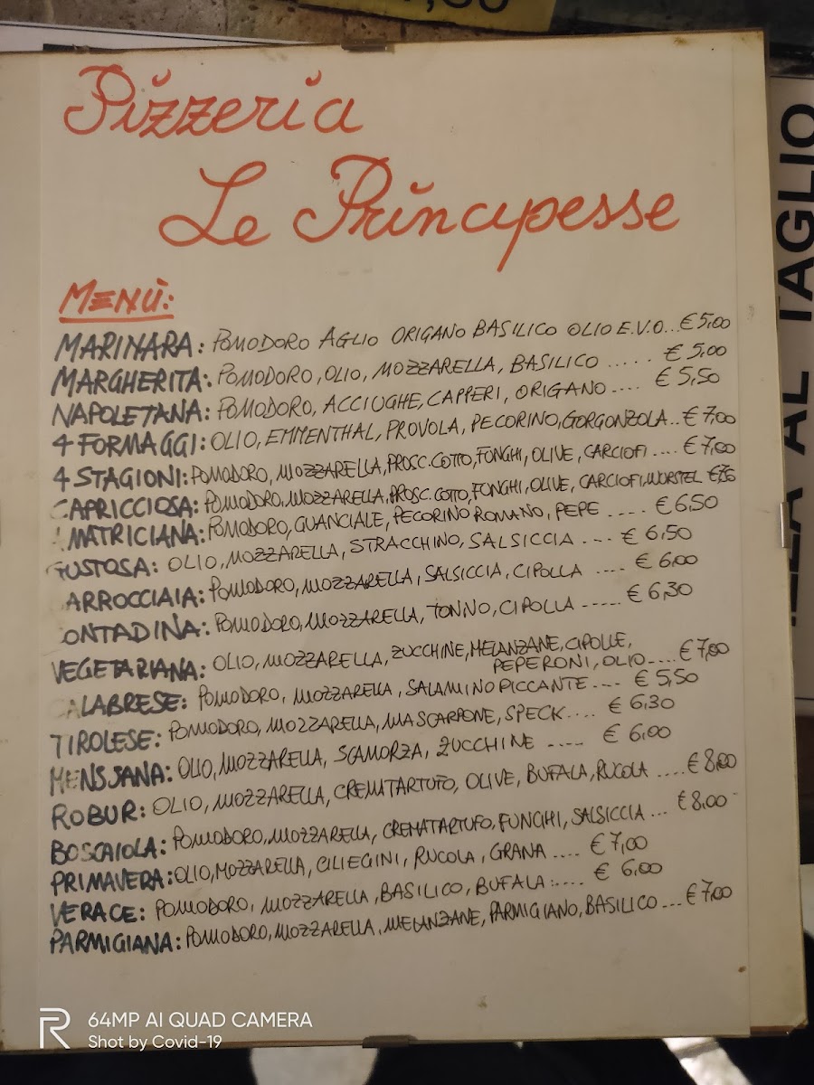 Pizzeria Le Principesse di Sirio Campolungo Photo Menu 4