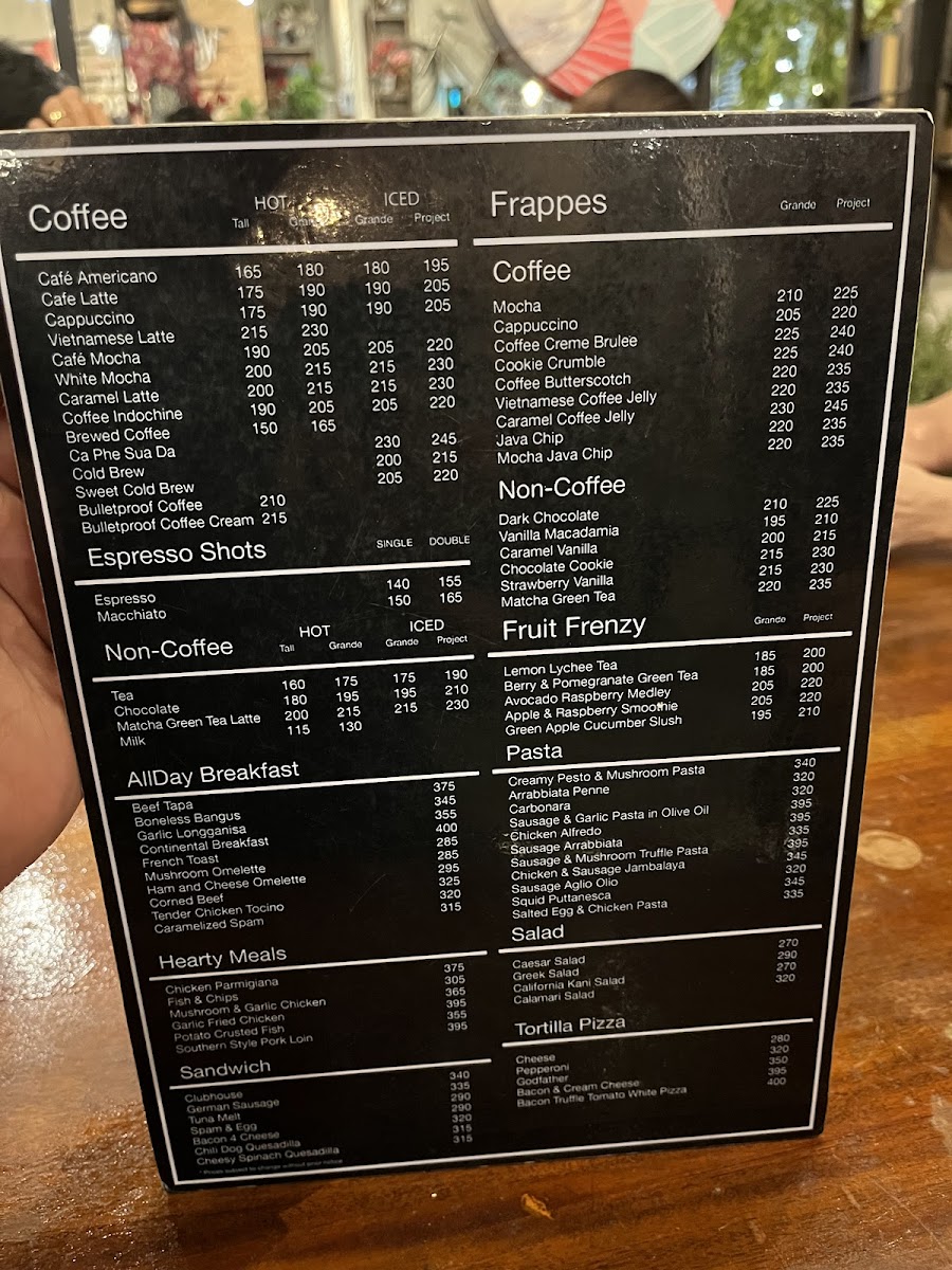 Coffee Project Gensan Photo Menu 2