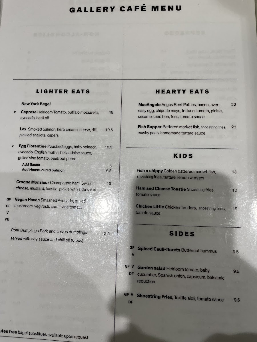 Gallery Café Photo Menu 5