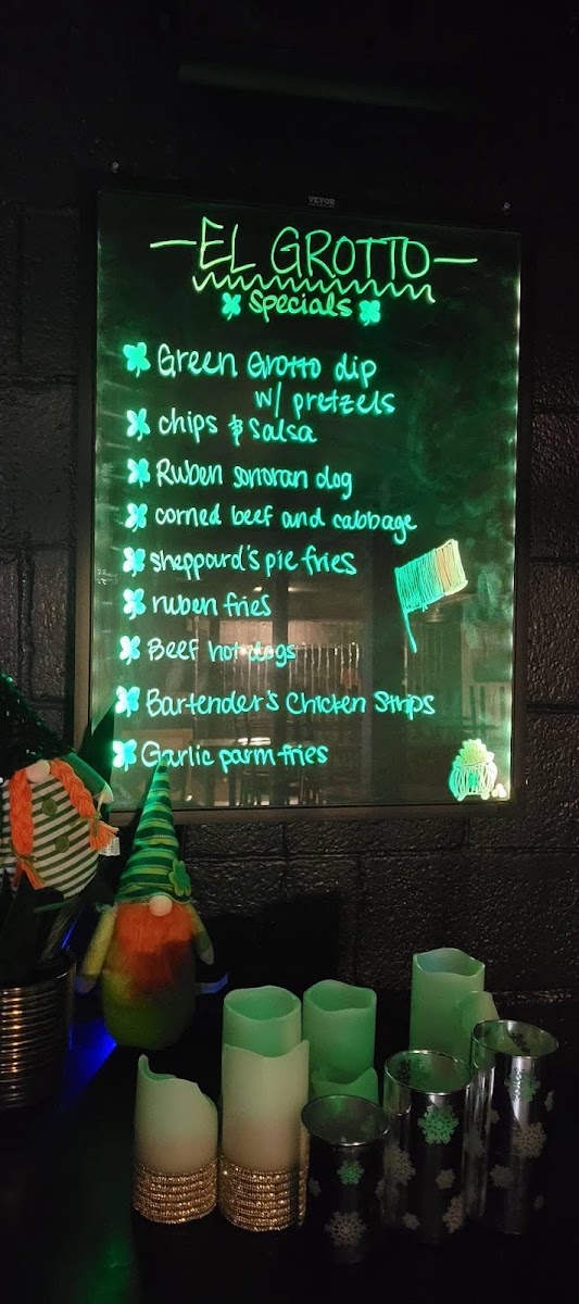 EL GROTTO Bar & Eatery Photo Menu 1