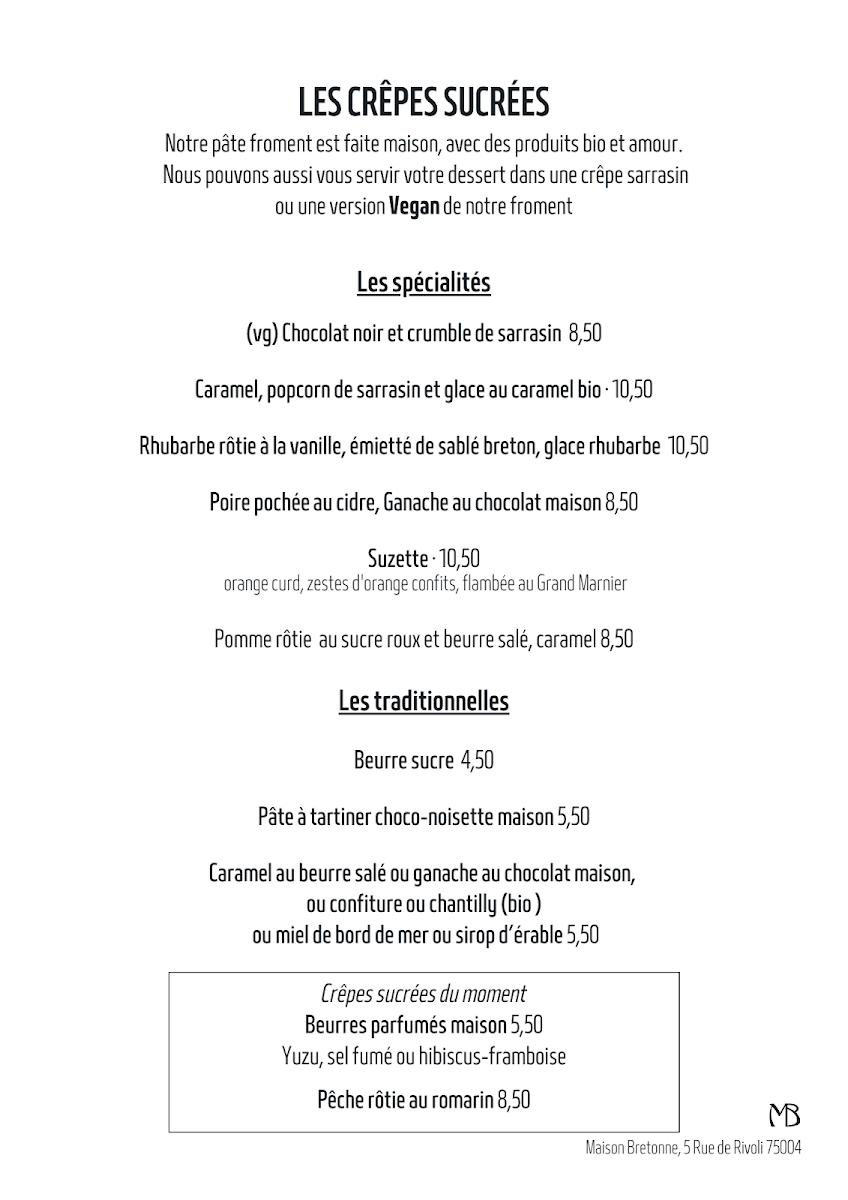 Maison Bretonne Photo Menu 10
