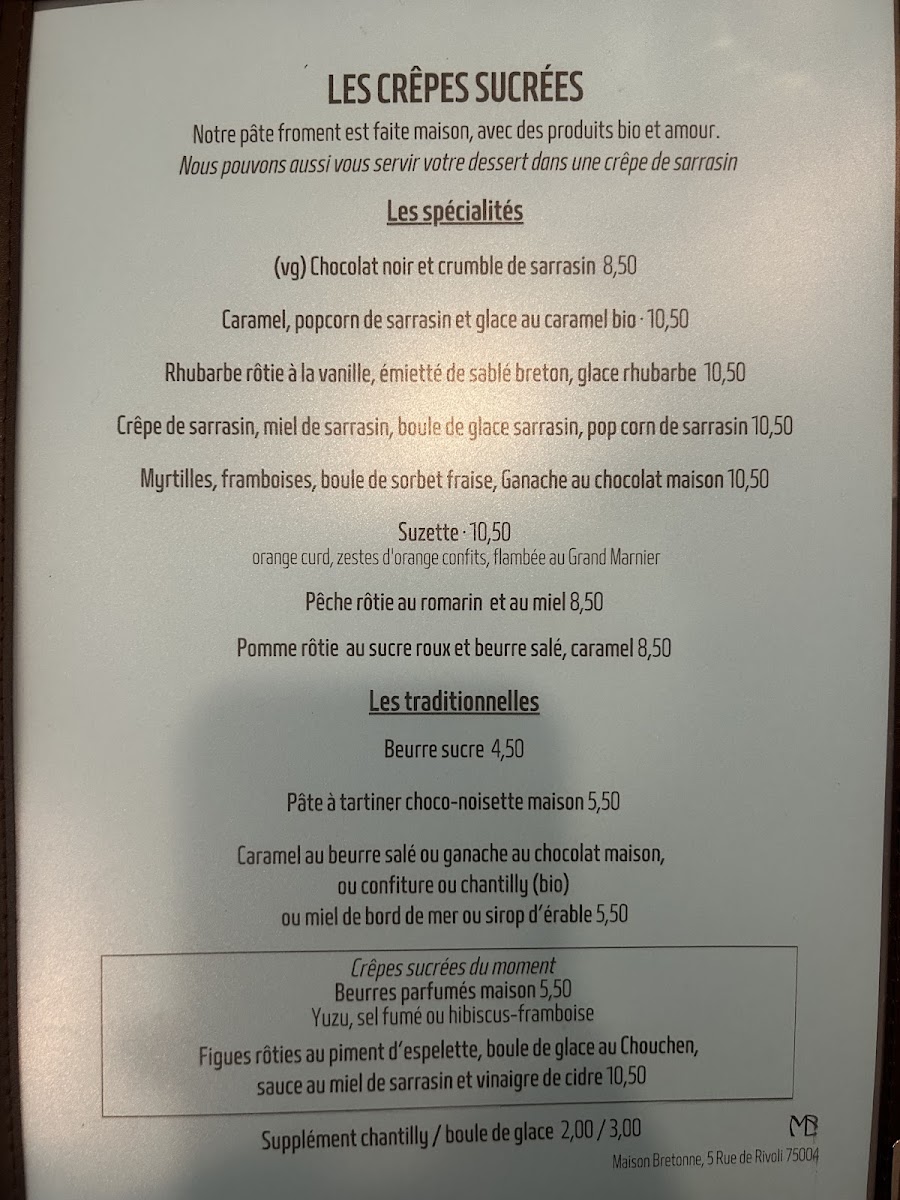 Maison Bretonne Photo Menu 2