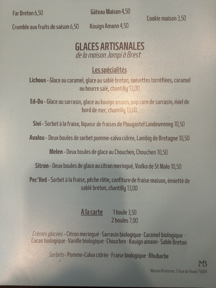 Maison Bretonne Photo Menu 3