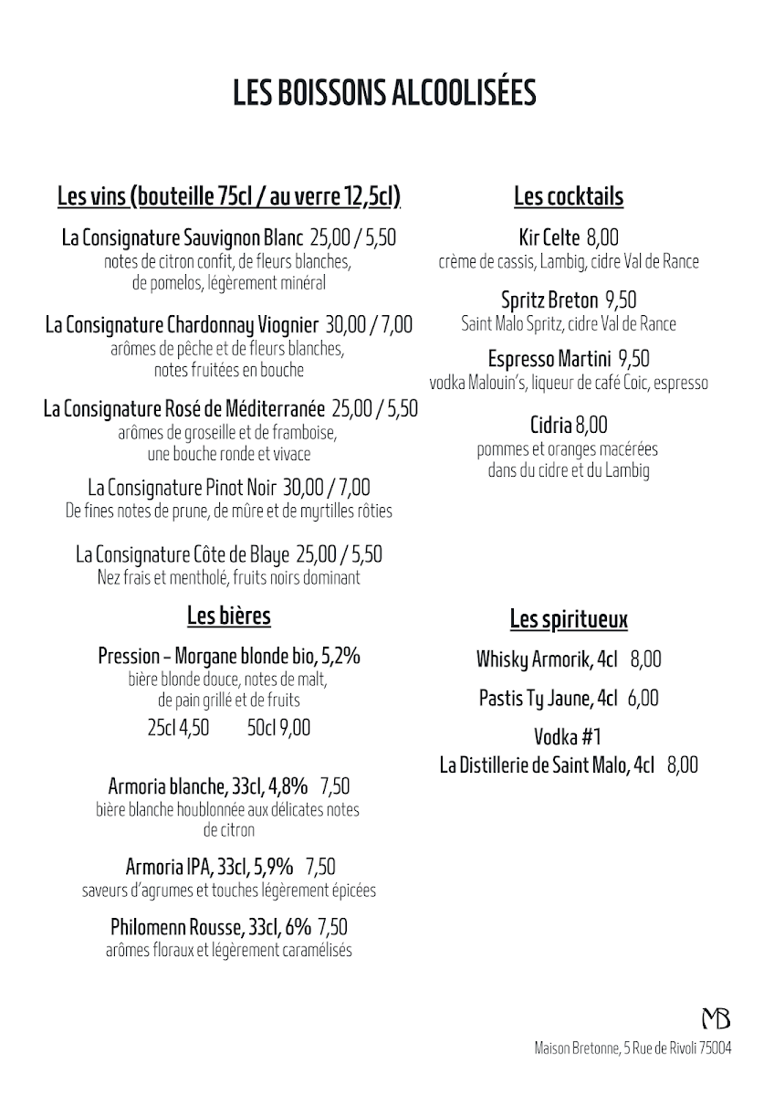 Maison Bretonne Photo Menu 7