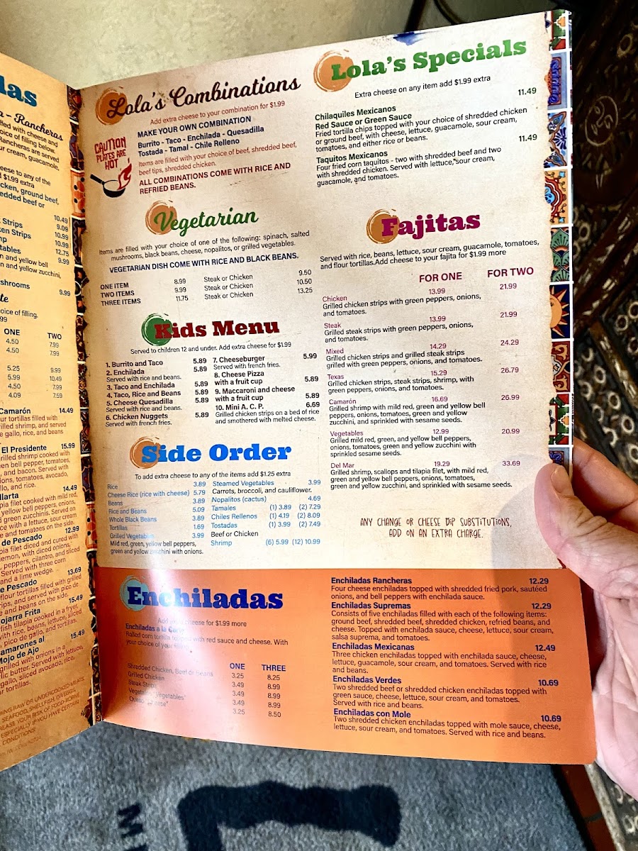 Lola's Mexican Cuisine & Cantina Photo Menu 4
