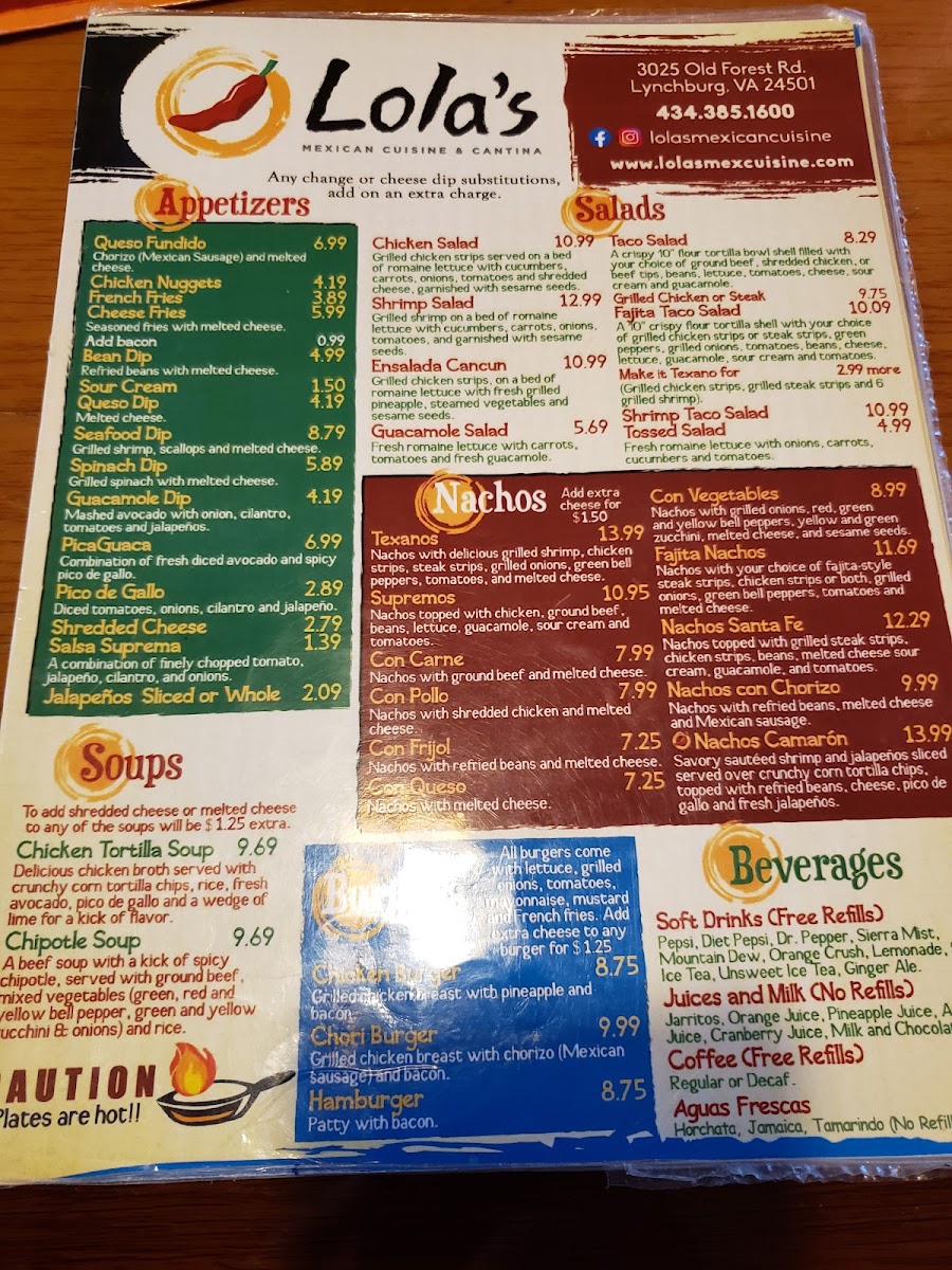 Lola's Mexican Cuisine & Cantina Photo Menu 7
