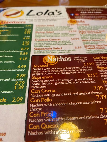 Lola's Mexican Cuisine & Cantina Photo Menu 8