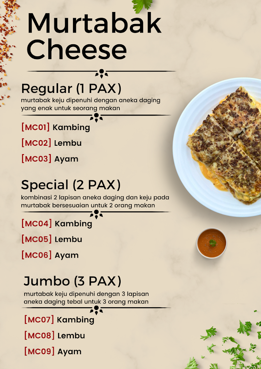 BITE by Majid Murtabak Photo Menu 1