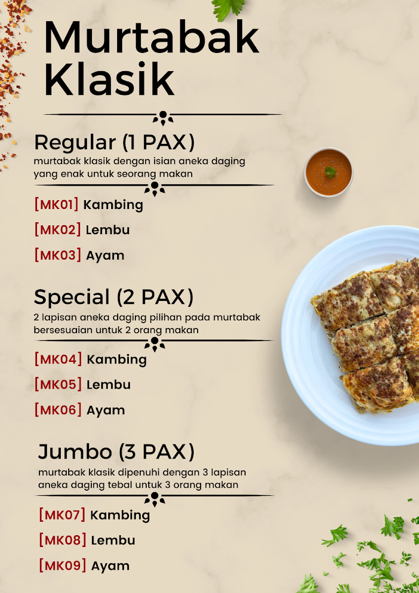 BITE by Majid Murtabak Photo Menu 3