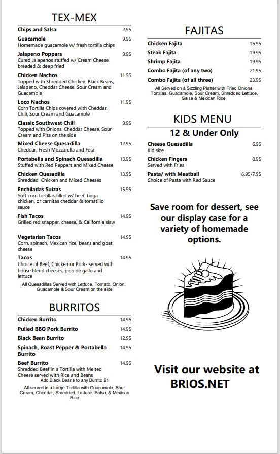 Sportsman's Alamo Cantina Photo Menu 2