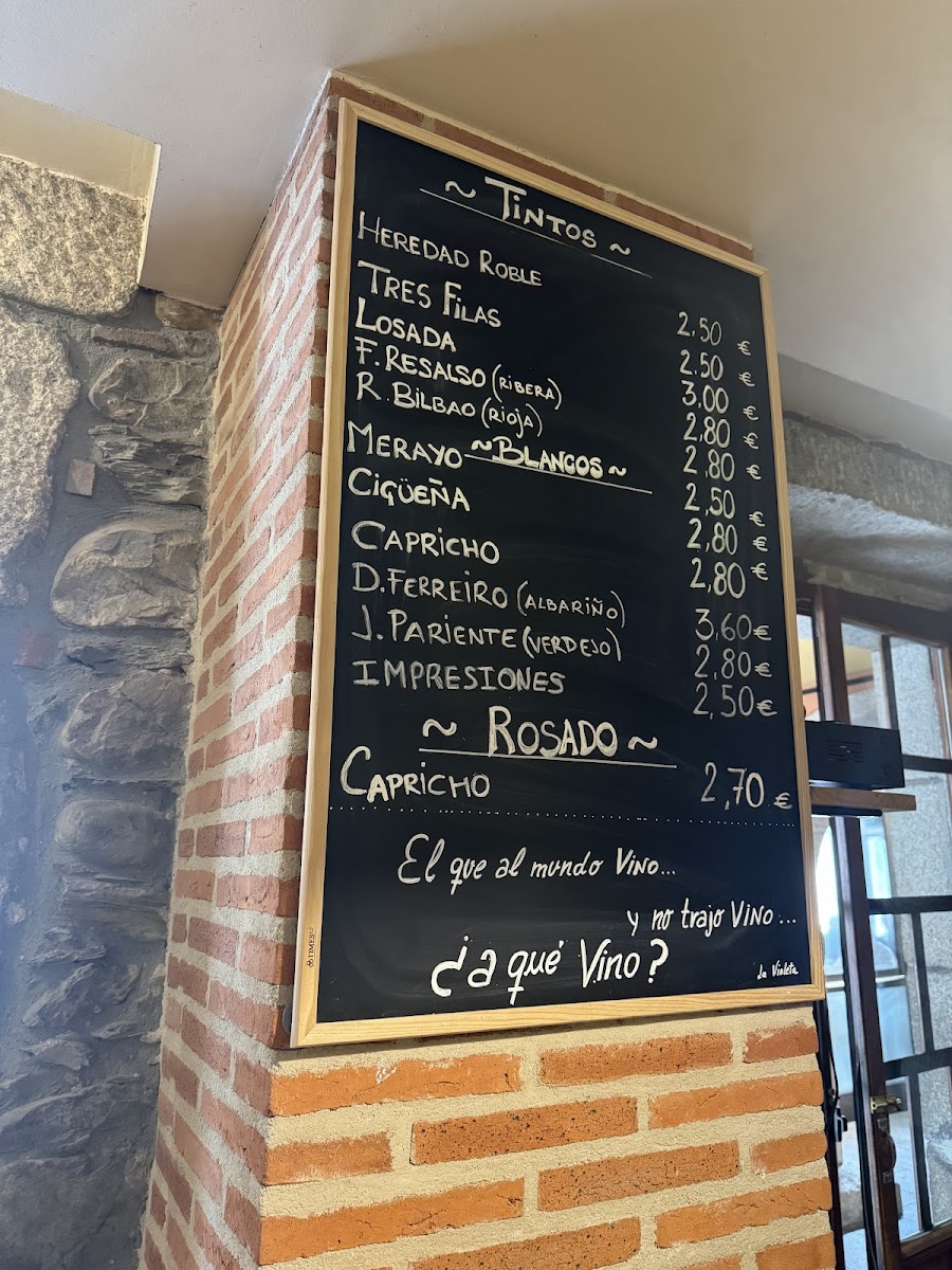 Restaurante La Violeta Photo Menu 3