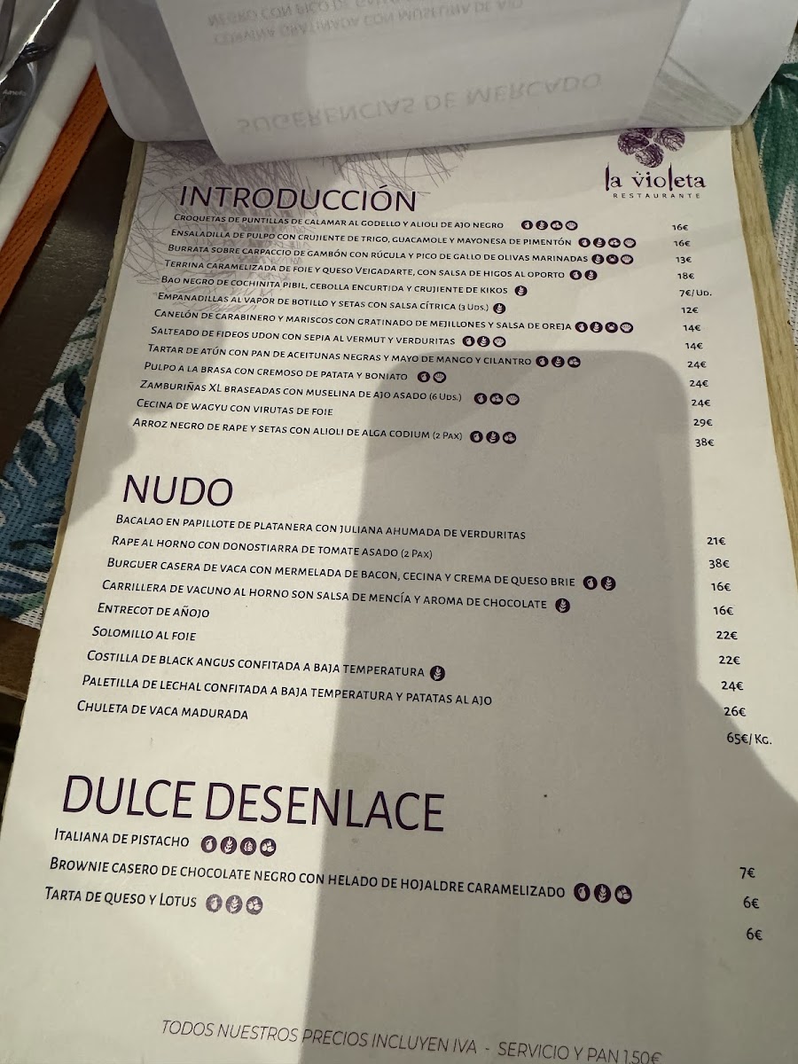 Restaurante La Violeta Photo Menu 4