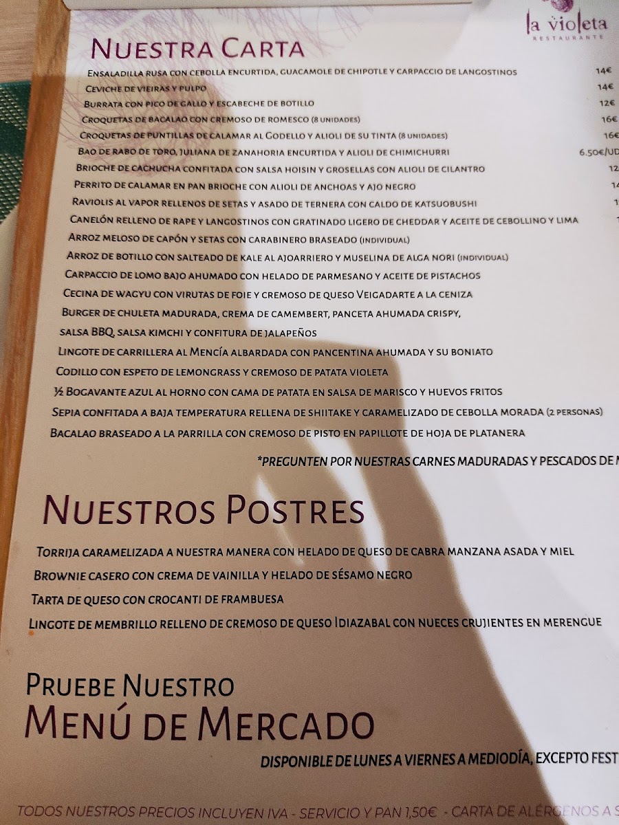 Restaurante La Violeta Photo Menu 7
