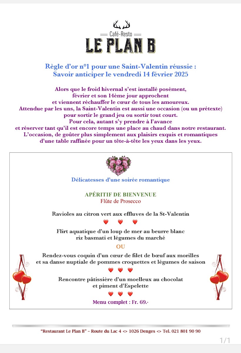 Café-Resto Le Plan B Photo Menu 1
