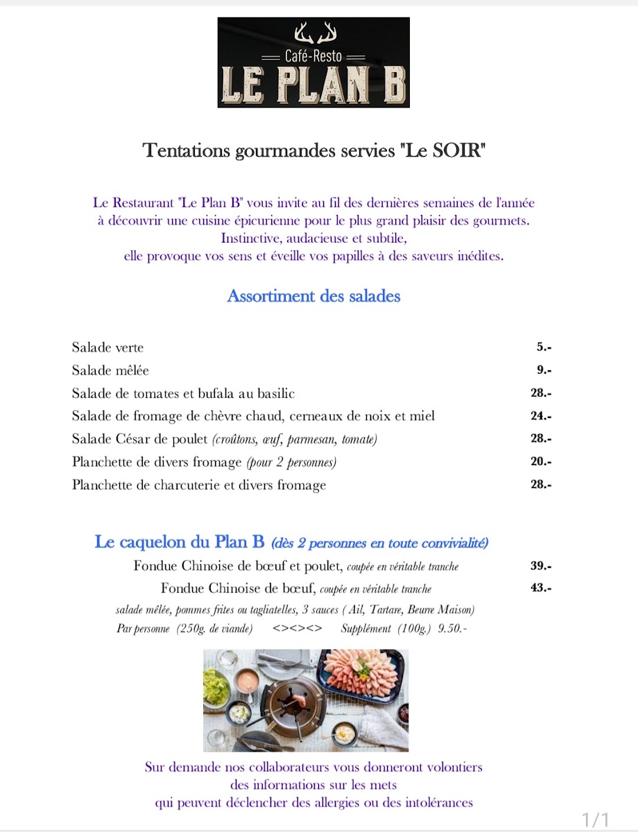 Café-Resto Le Plan B Photo Menu 5