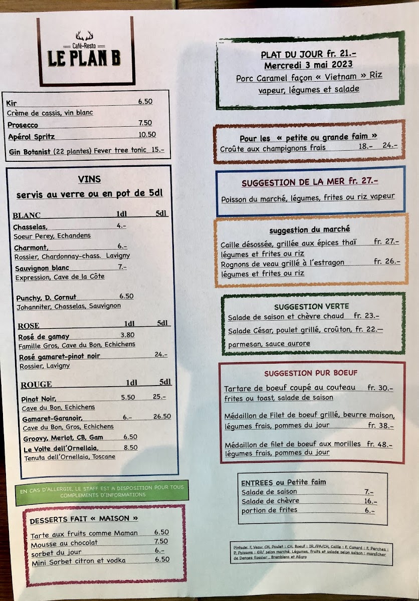 Café-Resto Le Plan B Photo Menu 9