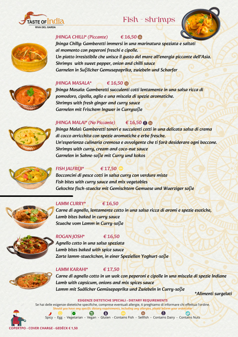 Ristorante Taste Of India Photo Menu 1