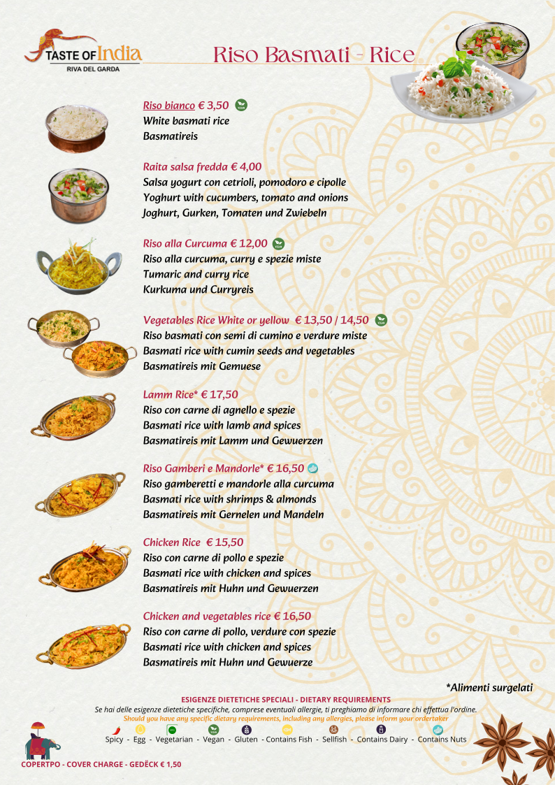 Ristorante Taste Of India Photo Menu 7