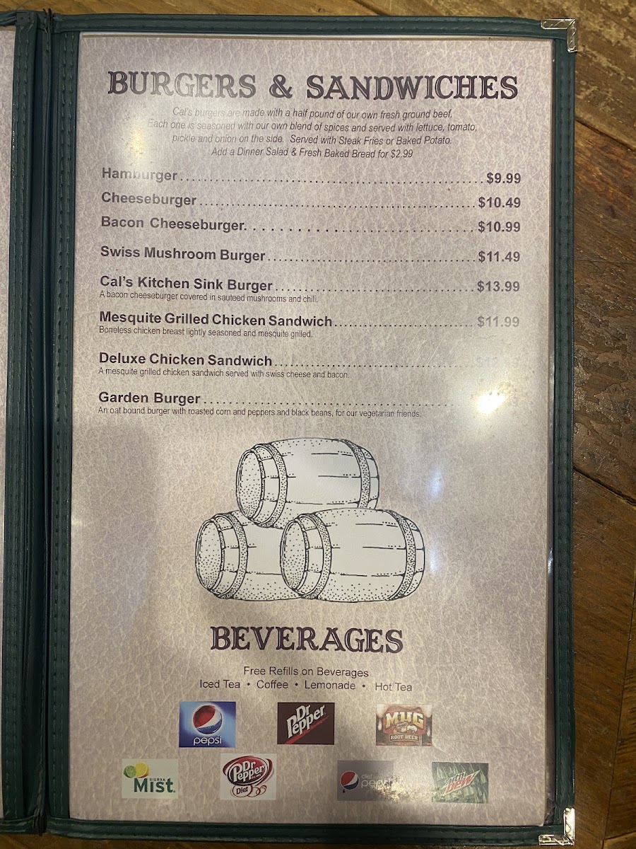 Callahan's Steak House Photo Menu 6