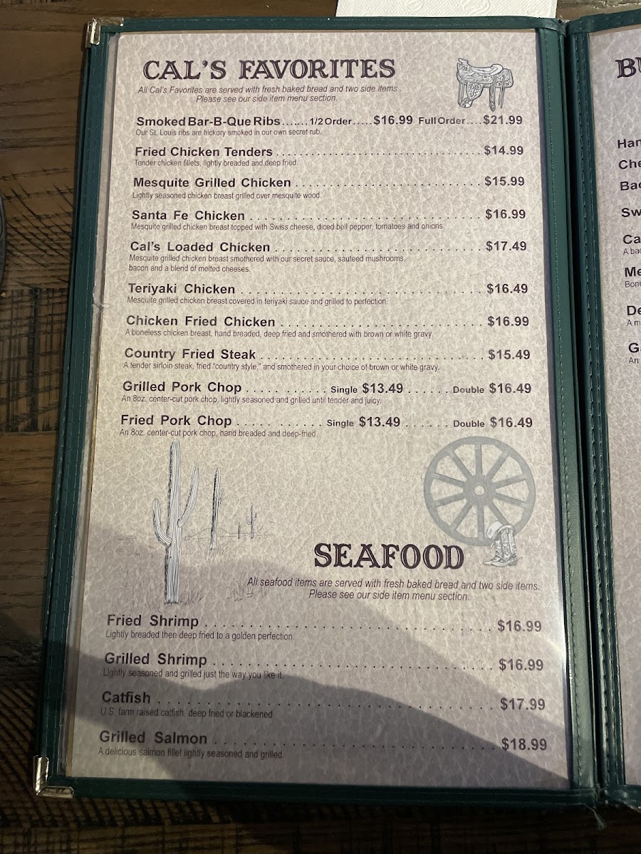 Callahan's Steak House Photo Menu 9