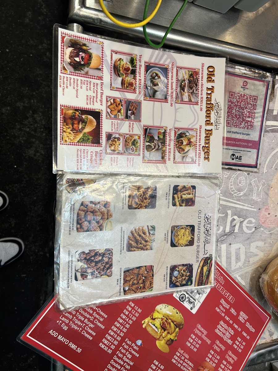 Old Trafford Burger Photo Menu 3