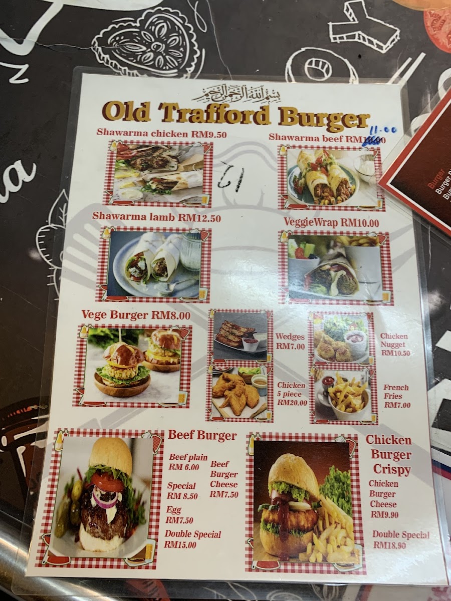 Old Trafford Burger Photo Menu 9