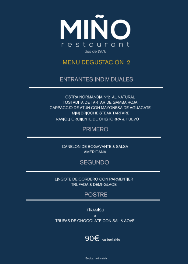 Restaurant Miño Photo Menu 2
