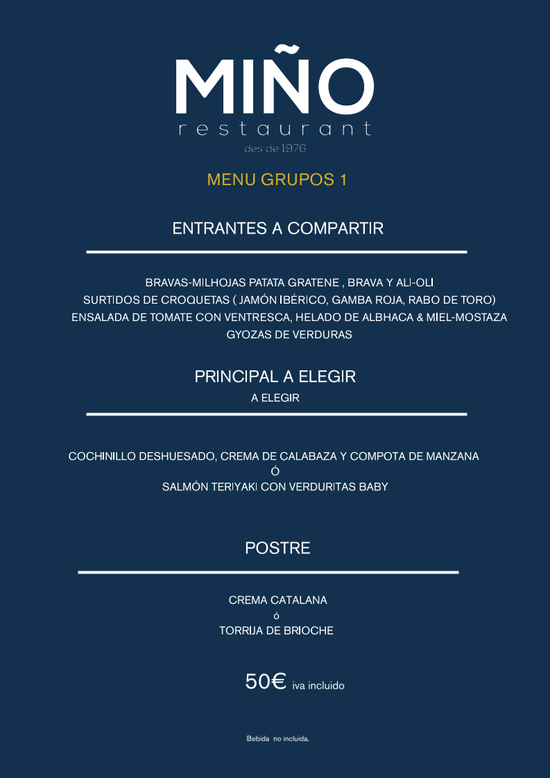 Restaurant Miño Photo Menu 3