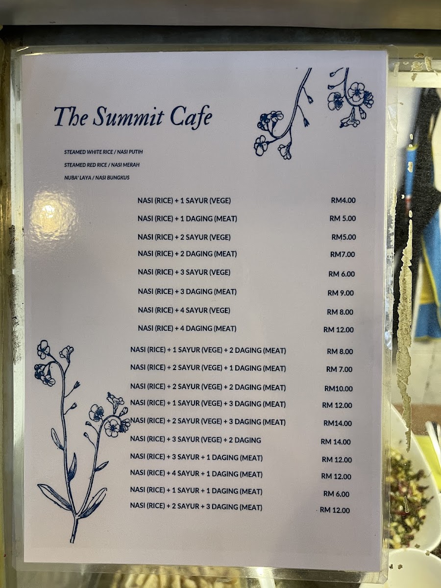 The Summit Cafe Photo Menu 3