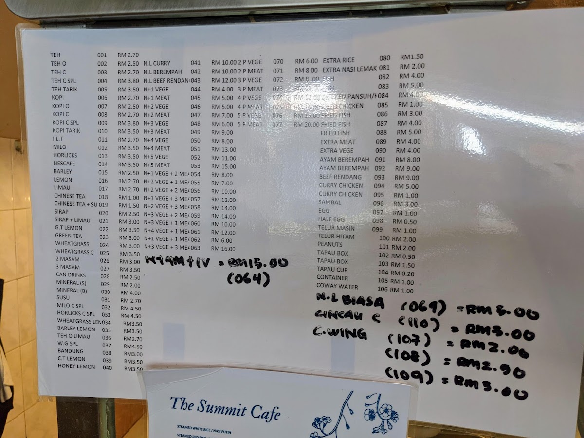 The Summit Cafe Photo Menu 5