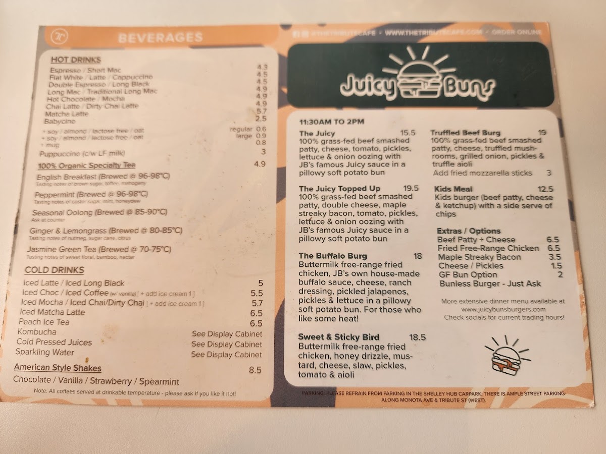 Juicy Buns Burgers Photo Menu 4